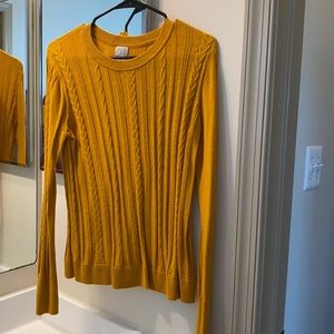 Thin mustard blouse/sweater